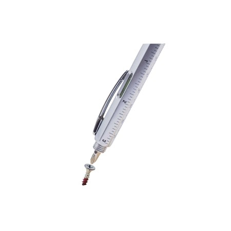 Pix multifunctional 6 in 1, rigla, 2 surubelnite, touchscreen, nivela cu bula, metal, 14.8 cm - Albastru [7]