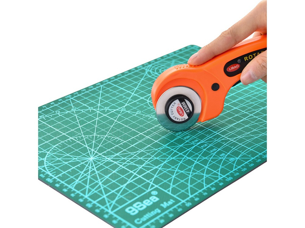 Placa pentru taiere precisa, modelare, fata-verso, cu auto-vindecare A4, 22 x 30 cm, scara clar vizibila, verde [8]