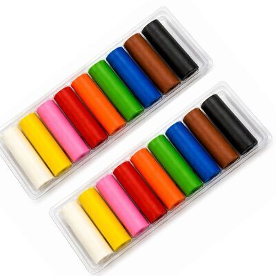 Plastilina multicolor 10 culori/set, 2 seturi, 400 g total, pentru copii, non-toxica, usor de modelat, culori vii, activitati artistice, gradinita, scoala si hobby [1]