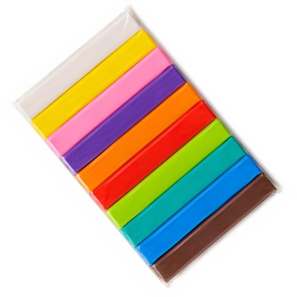 Plastilina multicolor 200 g, 10 culori in batoane, non-toxica pentru copii, modelaj artistic, creatii 3D, proiecte educative, scoala si gradinita [4]