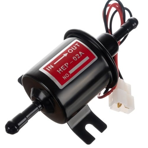 Pompa electrica pentru transfer combustibil, fier, 12V, 80-120 l h, 16 x 8.7 cm