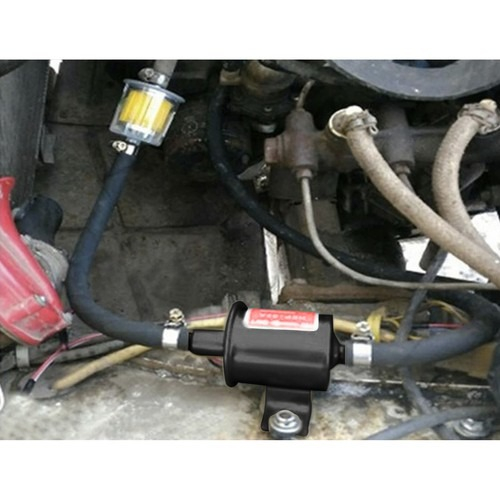 Pompa electrica pentru transfer combustibil, fier, 12V, 80-120 l / h, 16 x 8.7 cm [11]