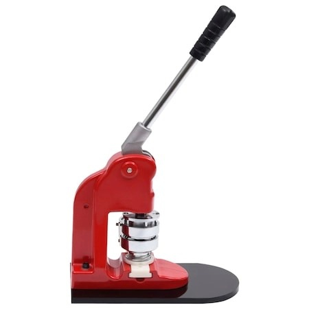 Presa de fabricat insigne 25 mm din otel,cu 3 matrite si 1 taietor circular,culoare rosu [7]