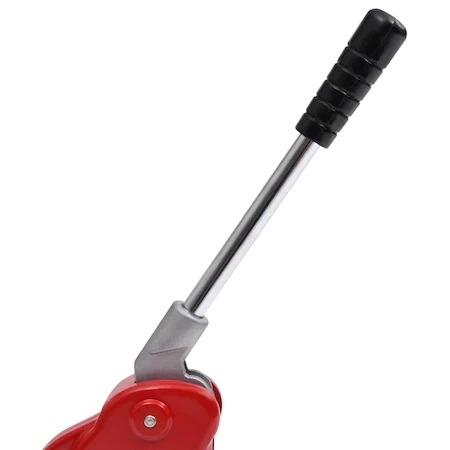 Presa de fabricat insigne 25 mm din otel,cu 3 matrite si 1 taietor circular,culoare rosu [5]