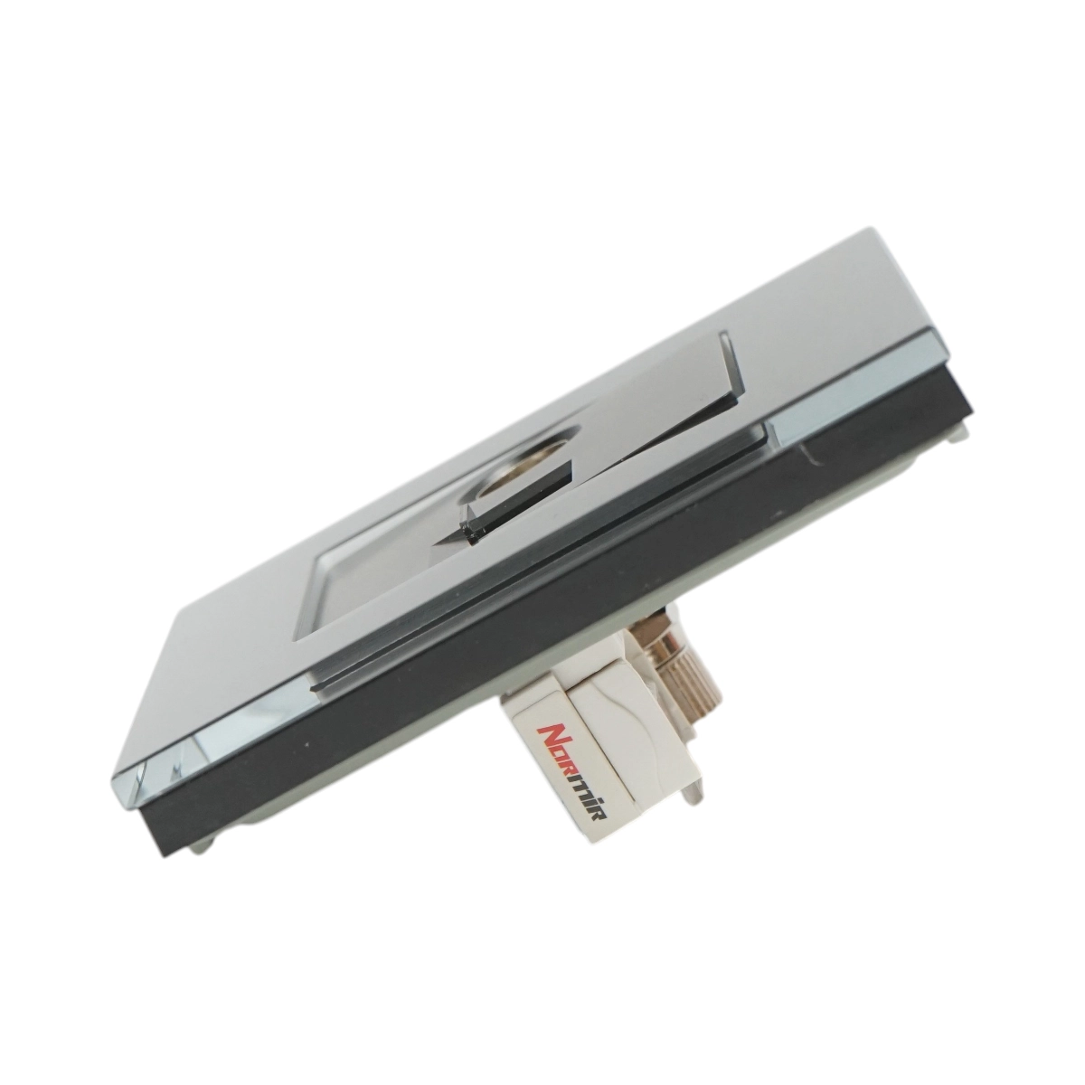Priza neagra 86 x 86 mm TV + internet RJ45 CAT5e cu rama din sticla [4]