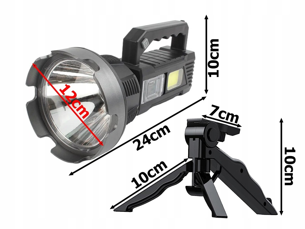Proiector de mana, 100W,  XL, portabil cu mini trepied si curea de umar [3]