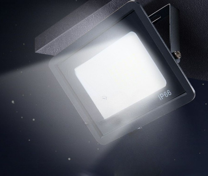 Proiector LED exterior 30W 6000K, lumina rece, impermeabil IP66, iluminat rezidential, curte, gradina, industrial, comercial, negru [9]