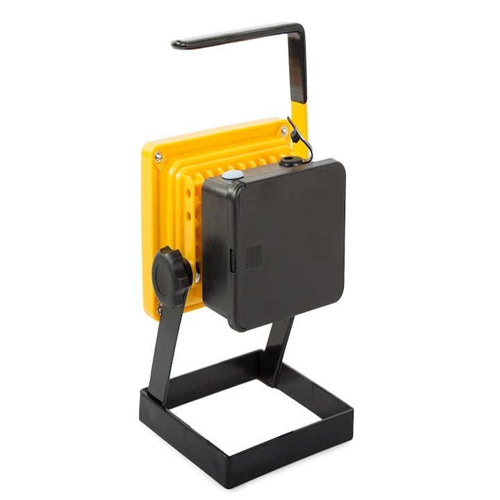 Proiector LED portabil reincarcabil cu 20 LED SMD, 2400 lumeni, 25W, IP65, 3 moduri iluminare, cu baterii incluse [6]