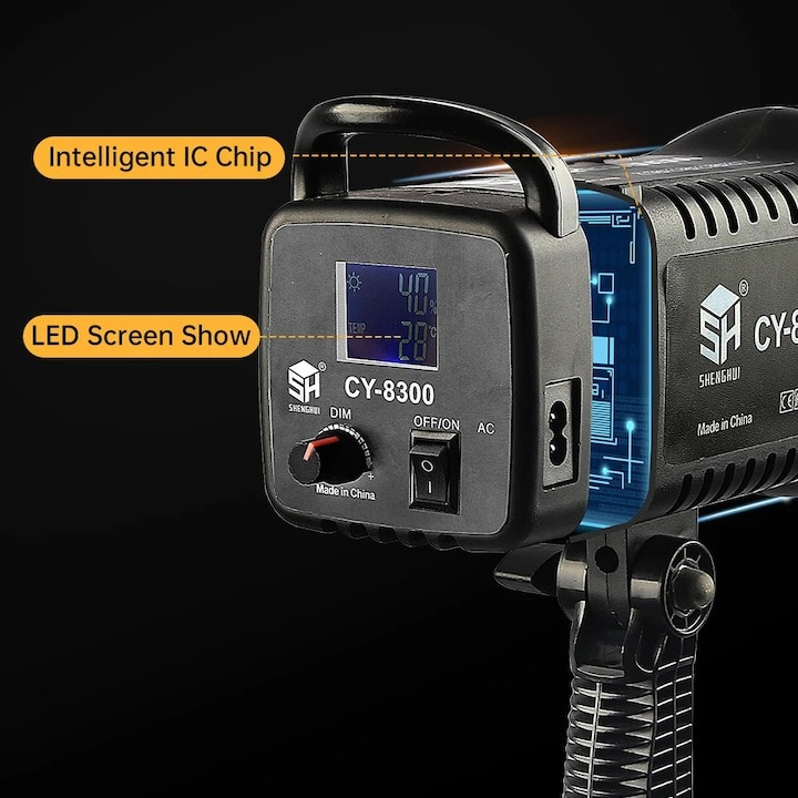 Proiector LED profesional pentru fotografii, 100 W, culoare reglabila, 1000K-9000K [6]