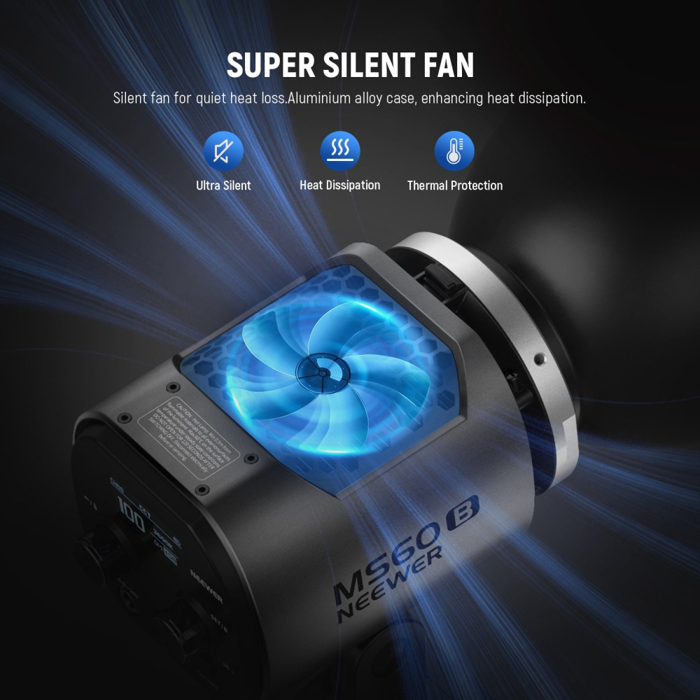 Proiector profesional LED, Bi-color Neewer MS60B, putere 65W, temperatura culoare 2700-6500K, baterii si incarcator incluse [5]