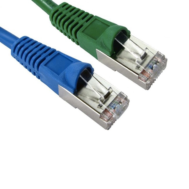 Set 100 bucati manson de protectie albastru pentru mufa UTP, retea RJ45 [2]