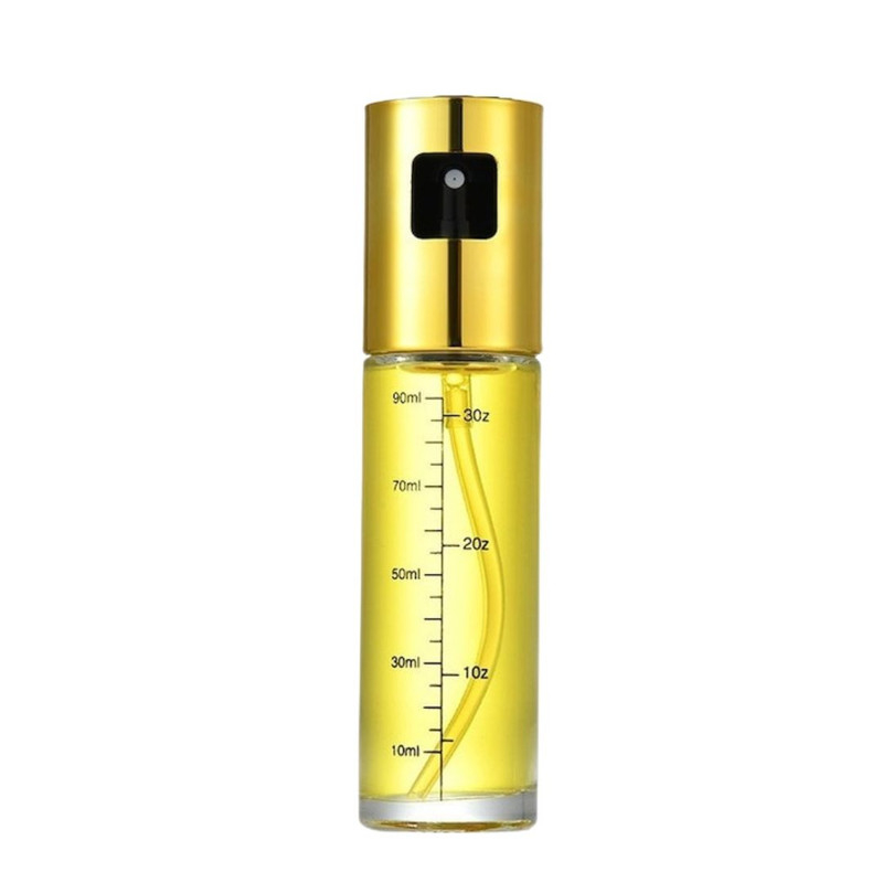 Pulverizator auriu 100 ml pentru ulei si otet, recipient gradat din sticla [5]