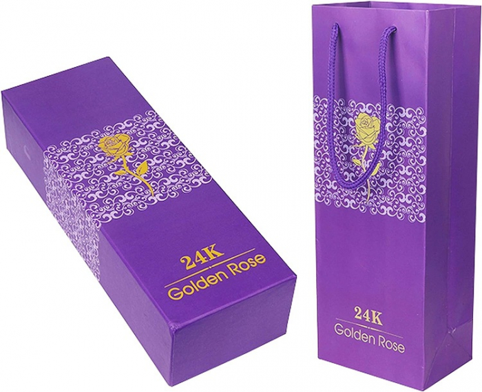 Punga cadou special dedicata pentru trandafirii suflati cu aur de 24K [3]