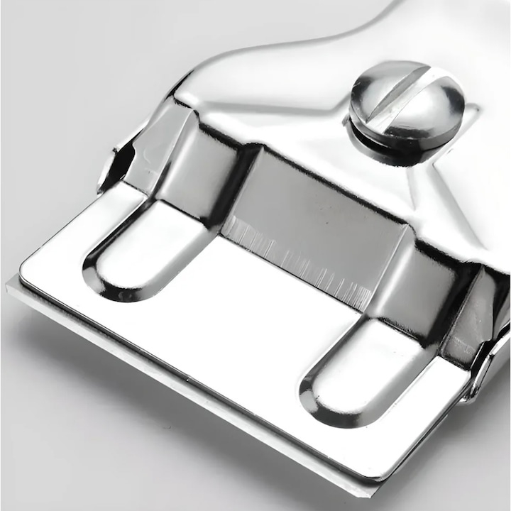 Racleta pentru plita ceramica si inductie, din plastic si otel, 14x4.5 cm, argintiu – accesoriu esential pentru curatarea suprafetelor delicate [12]