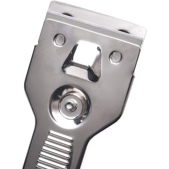 Racleta pentru plita ceramica si inductie, din plastic si otel, 14x4.5 cm, argintiu – accesoriu esential pentru curatarea suprafetelor delicate [3]