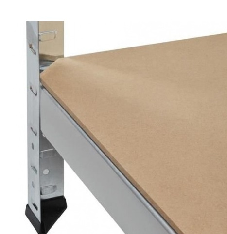 Raft metalic pentru depozitare cu 4 polite, capacitate175kg/polita, total 700kg,150x75x30cm [5]