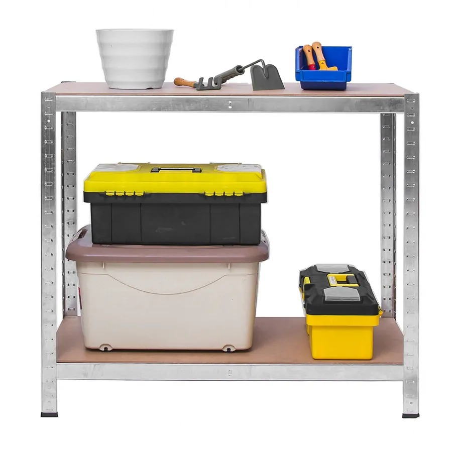 Raft metalic pentru depozitare, 4 polite, capacitate 135 kg/polita, total 540 kg, 150x75x30 cm [4]