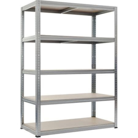 Raft metalic pentru depozitare cu 5 polite, capacitate 250kg/polita, total 1250kg,180x100x35cm [3]