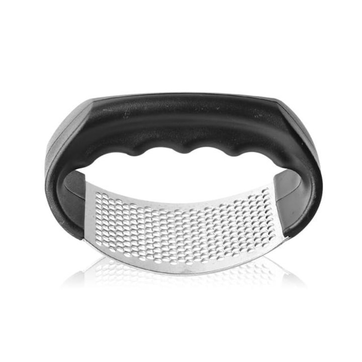 Razatoare pentru usturoi, otel inoxidabil si maner din plastic, 7 x 10.5 x 6 cm, negru [4]