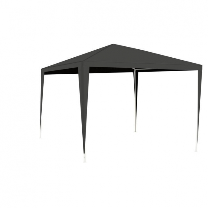  Pavilion de gradina,curte,evenimente 3x3m cu 3 pereti laterali cu ferestre - Gri [2]