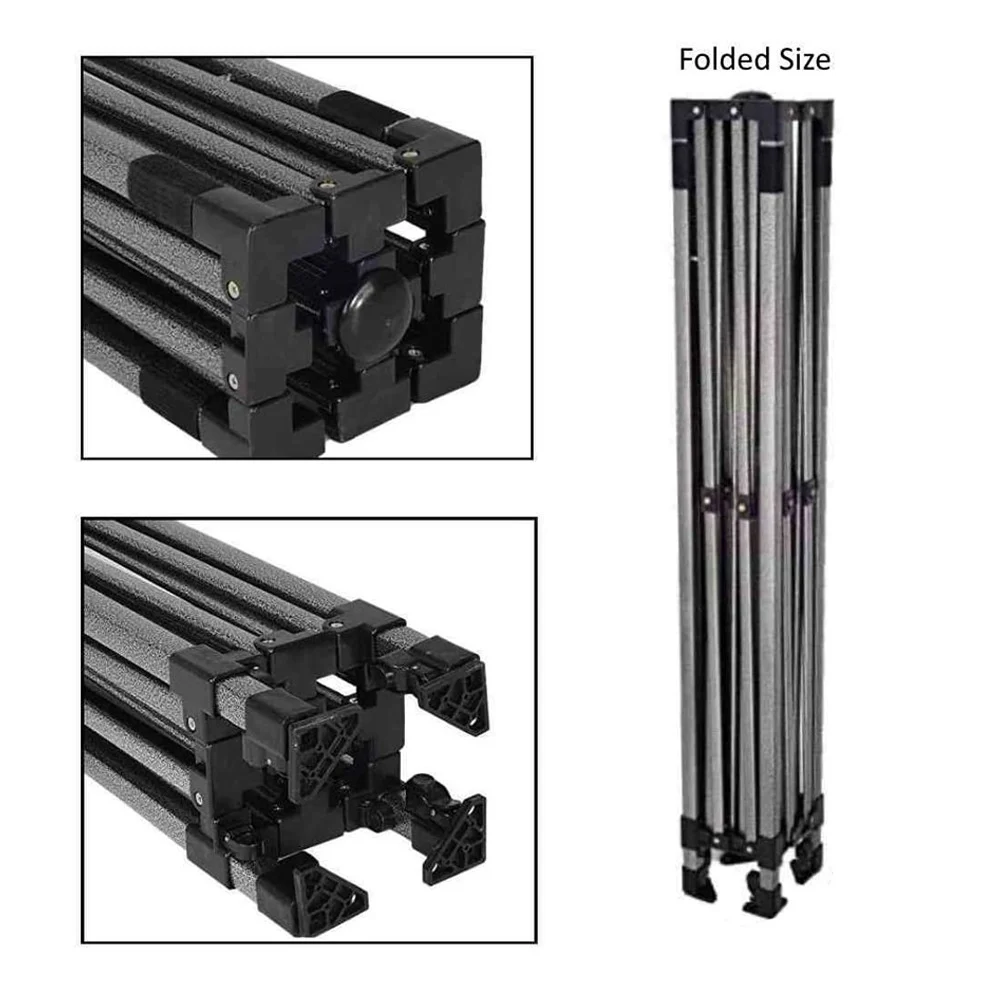 RESIGILAT - Cort pliabil evenimente 3x6 m, structura metalica solida, prelata impermeabila Oxford 700D, protectie UV, picioare telescopice, deschidere tip armonica, pentru gradina, terasa si exterior [2]