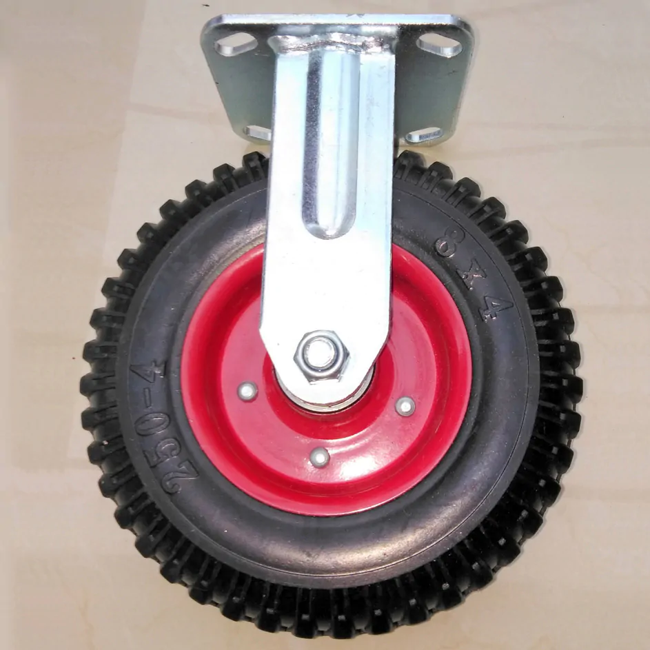 Roata fixa 200 mm, 235 kg, latime 58 mm, placa 115 x 100 mm, rulment dublu cu bile [2]
