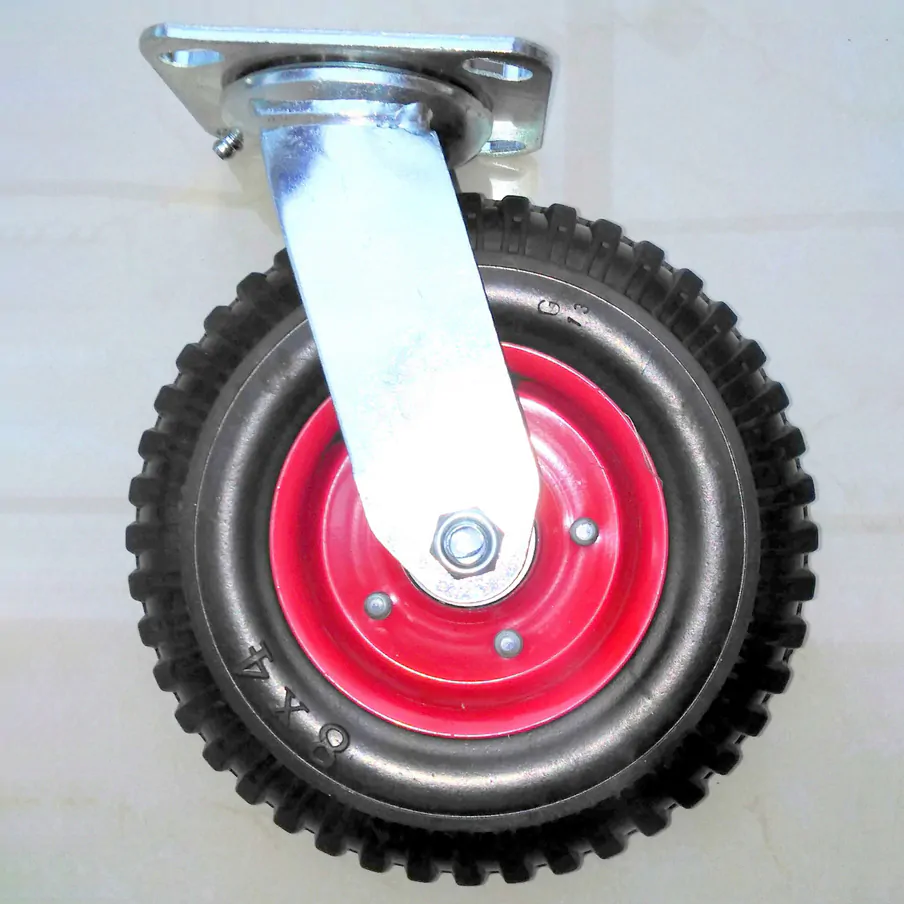 Roata pivotanta 200 mm, 235 kg, latime 58 mm, placa 115 x 100 mm, rulment dublu cu bile [6]