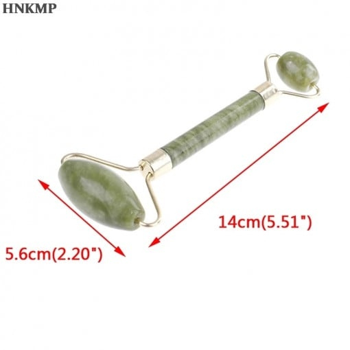 Rola de jad pentru ingrijirea pielii, rola dubla din piatra naturala de jad, masaj facial si corporal, lifting, drenaj limfatic si relaxare [3]
