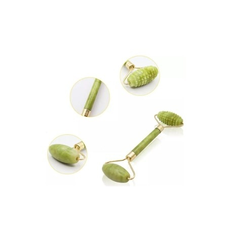 Rola Jade (capat abraziv) cu piatra Gua Sha - Verde [3]