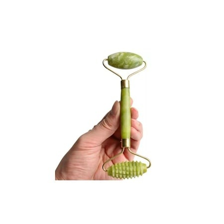 Rola Jade (capat abraziv) cu piatra Gua Sha - Verde [2]