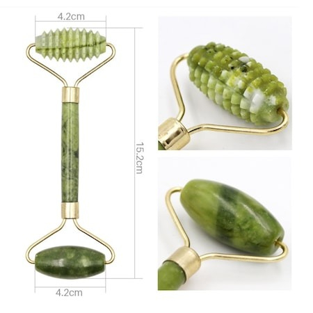 Rola Jade cu un capat abraziv si pentru o piele fina - Verde [2]