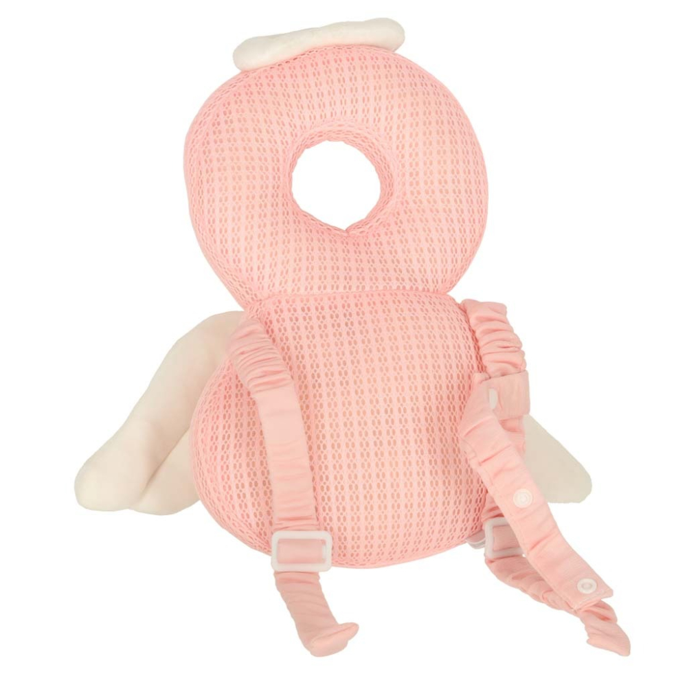 Rucsac de siguranta, pentru copii, protectia capului, bretele reglabile, poliester, 31 x 19 x 8 cm, roz, model ingeras [4]
