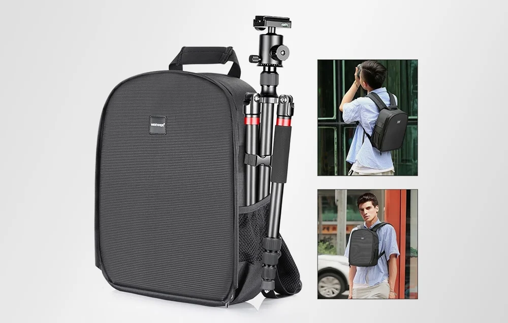 Rucsac Foto Profesional pentru Aparat Foto DSLR/SLR si Accesorii, 20L, Compartimente Modulare, Interior Captusit, 300 x 140 x 370 mm, Negru [3]