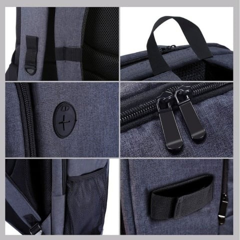 Rucsac pentru camera, echipament foto, impermeabil, 43 x 30 x 19.5 cm, negru/portocaliu [3]