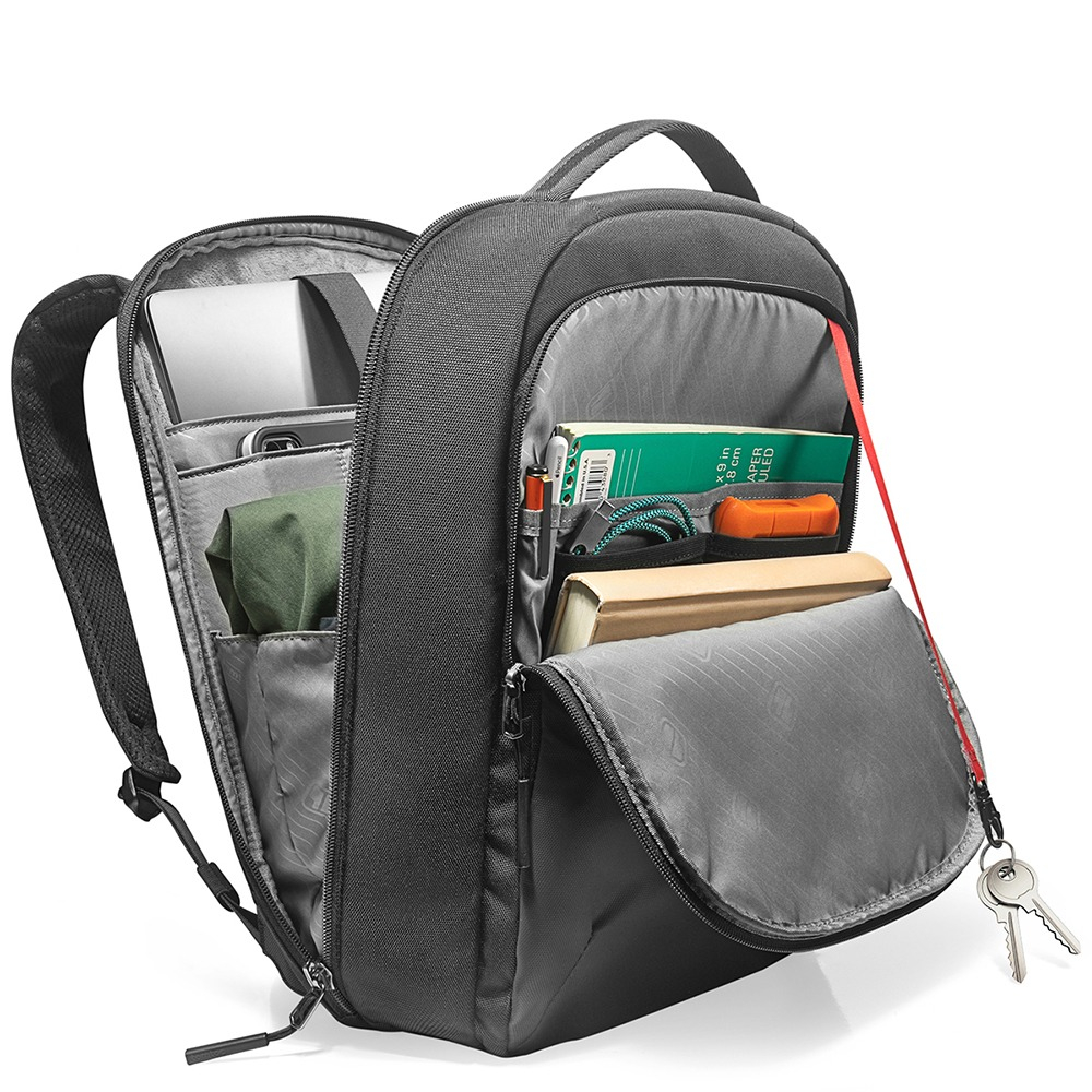 Rucsac pentru laptop sau tableta, 16 inch, nailon/poliester, negru [5]