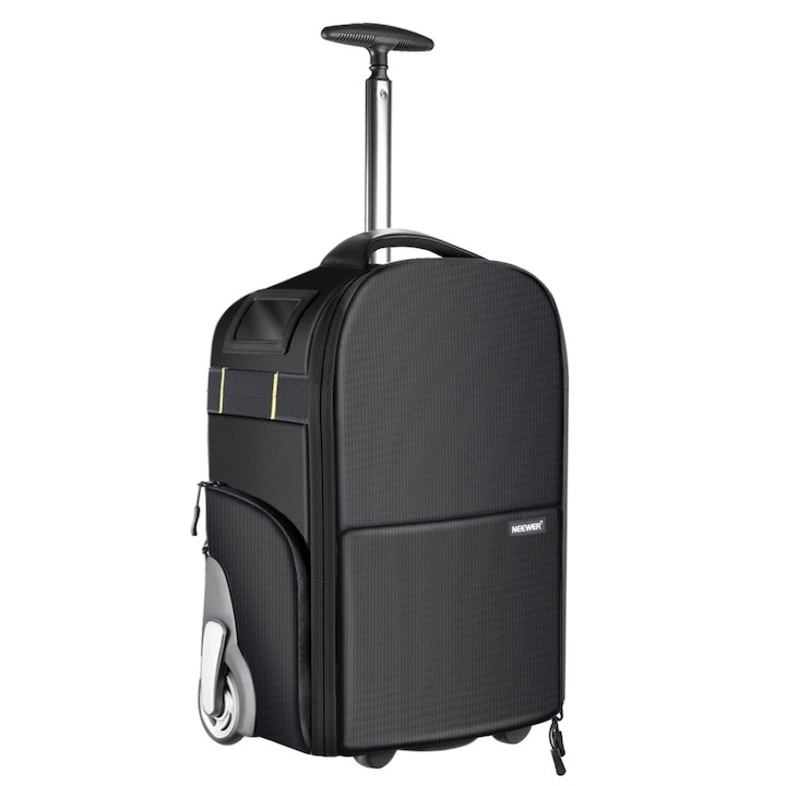 Rucsac troler foto profesional 2in1, material anti soc, 49x33x20 cm, maner troller detasabil 50 cm - Neewer [3]