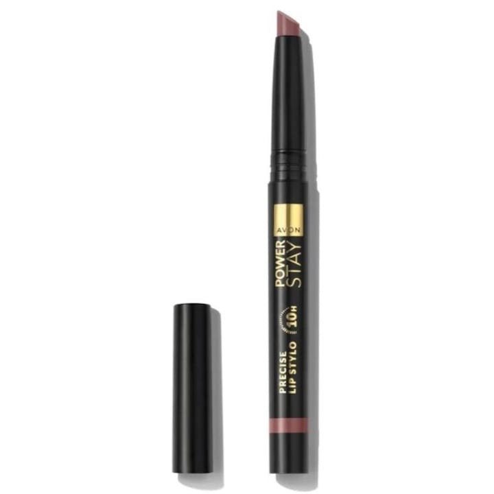 Ruj rezistent Power Stay Precise Lip Stylo 10H, Avon, Feisty Fawn, 1.2 g