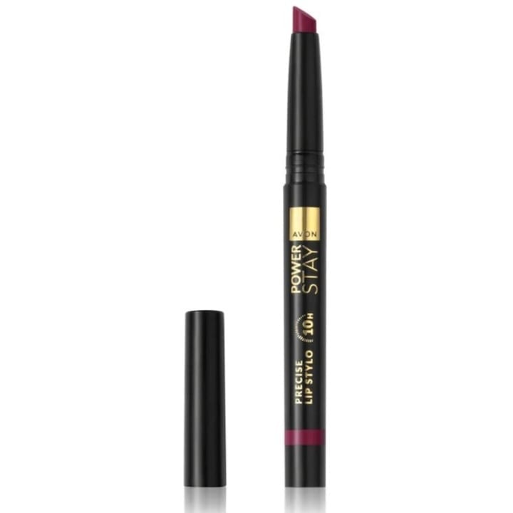 Ruj rezistent Power Stay Precise Lip Stylo 10H, Avon, Model Maroon, 1.2 g