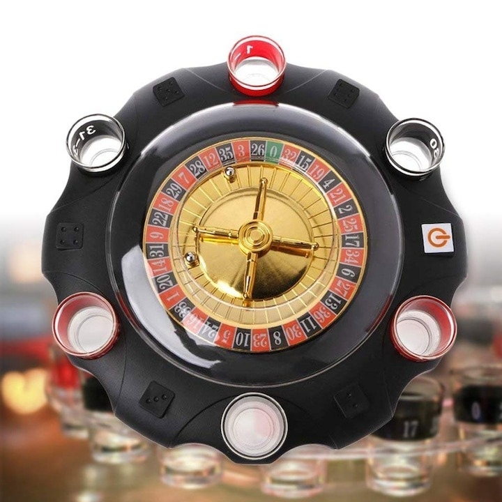 Ruleta electronica cu 6 pahare de shoturi, perfecta pentru diverse evenimente [4]