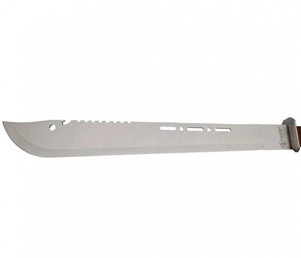 Sabie de vanatoare, tip maceta, maner ergonomic din lemn, otel inoxidabil, 70 cm, husa inclusa [3]