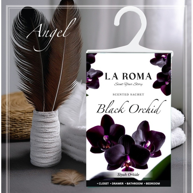 Saculet parfumat Black Orchid (Orhidee Neagra), 1 bucata, aroma florala intensa si seducatoare, ideal pentru dulap, sertar, bagaj sau masina [3]