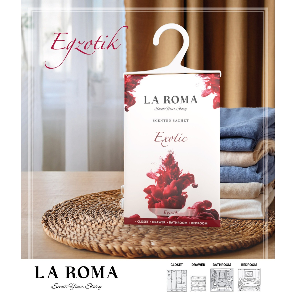 Saculet parfumat Exotic, 1 bucata – aroma intensa si revigoranta, ideal pentru dulap, sertar, bagaj sau masina [2]