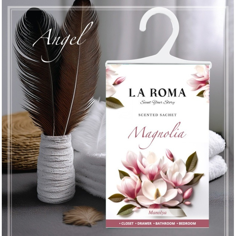 Saculet parfumat Magnolia, 1 bucata, aroma florala eleganta si delicata, ideal pentru dulap, sertar, bagaj sau masina [3]