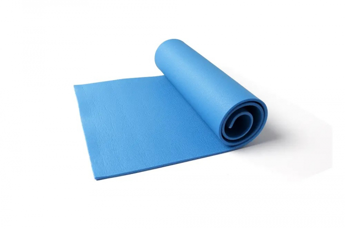 Saltea yoga pentru fitness,din polietilena,140x50 cm - Albastru [1]