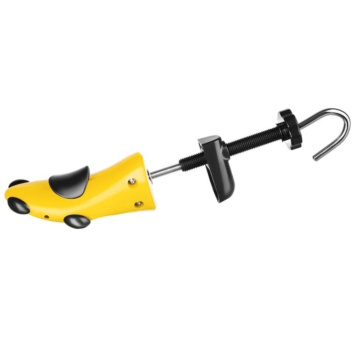 San pentru largit si alungit incaltaminte, universal, reglabil, plastic si metal, marime 35-39, galben/negru [11]