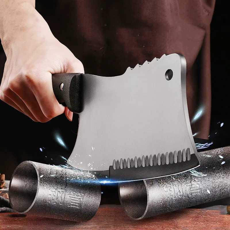 Satar bucatarie tip japonez lama lata din otel inoxidabil, maner ergonomic antialunecare, pentru carne peste legume, 29 cm, negru [15]