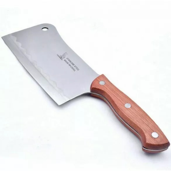 Satar profesional de macelarie cu lungimea totala de 38,5 cm si lama de 22,5 cm [3]