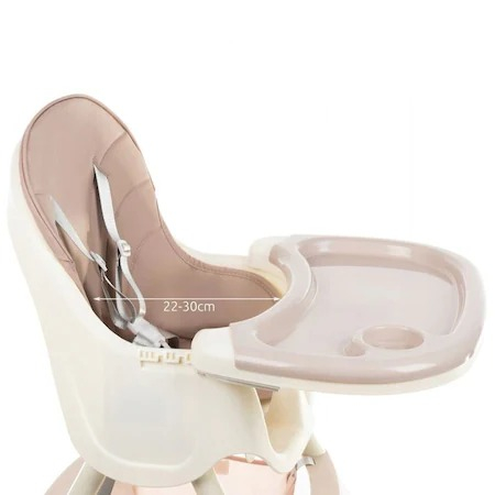 Scaun de masa Kruzzel multifunctional 3in1,greutate maxima 20 kg,varsta +6 luni - Roz [4]