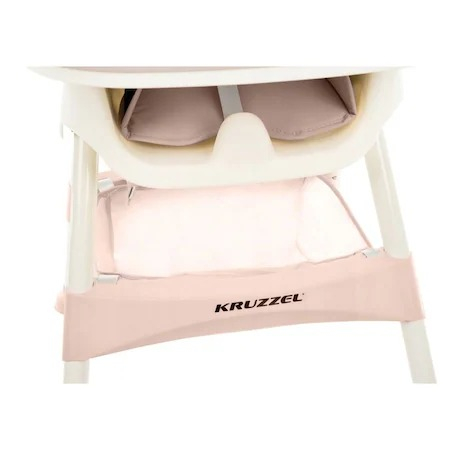 Scaun de masa Kruzzel multifunctional 3in1,greutate maxima 20 kg,varsta +6 luni - Roz [7]