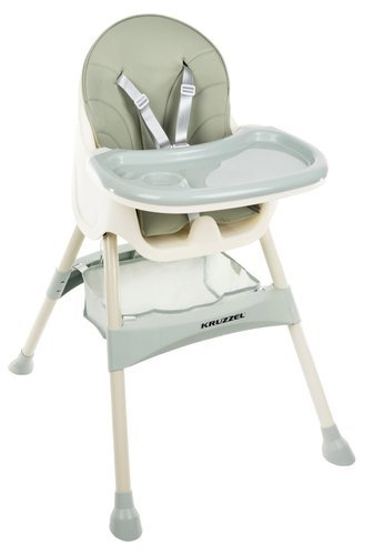 Scaun de masa Kruzzel multifunctional 3in1,greutate maxima 20 kg,varsta +6 luni - Verde [2]